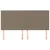 Produktbild 3 för Huvudgavlar 4 st taupe 100 x 5 x 78/88 cm tyg