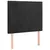 Produktbild 2 för Huvudgavlar 2 st svart 90x5x78/88 cm sammet