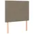 Produktbild 2 för Huvudgavlar 2 st taupe 80x5x78/88 cm tyg
