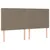 Produktbild 2 för Huvudgavlar 4 st taupe 100 x 5 x 78/88 cm tyg