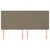 Produktbild 3 för Huvudgavlar 4 st taupe 100 x 5 x 78/88 cm tyg