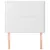 Produktbild 3 för Huvudgavlar 2 st vit 80x5x78/88 cm konstläder