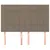 Produktbild 3 för Huvudgavlar 4 st taupe 72x5x78/88 cm tyg