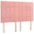 Produktbild 2 för Huvudgavlar 4 st rosa 72x5x78/88 cm sammet