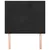 Produktbild 3 för Huvudgavlar 2 st svart 90x5x78/88 cm sammet