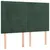 Produktbild 2 för Huvudgavlar 4 st mörkgrön 72x5x78/88 cm sammet