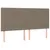 Produktbild 2 för Huvudgavlar 4 st taupe 90x5x78/88 cm tyg
