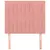 Produktbild 3 för Huvudgavlar 2 st rosa 90x5x78/88 cm sammet