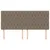 Produktbild 3 för Huvudgavlar 4 st taupe 100x7x78/88 cm tyg