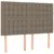 Produktbild 2 för Huvudgavlar 4 st taupe 72x5x78/88 cm tyg