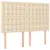 Produktbild 2 för Sänggavel 4 st gräddvit 72x5x78/88 cm tyg