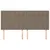 Produktbild 3 för Huvudgavlar 4 st taupe 100 x 5 x 78/88 cm tyg