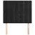 Produktbild 3 för Huvudgavlar 2 st svart 80x5x78/88 cm sammet