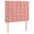 Produktbild 2 för Huvudgavlar 2 st rosa 100x5x78/88 cm sammet
