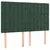 Produktbild 2 för Huvudgavlar 4 st mörkgrön 72x5x78/88 cm sammet