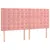 Produktbild 2 för Huvudgavlar 4 st rosa 90x5x78/88 cm sammet