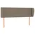 Produktbild 2 för Sänggavel med kanter taupe 147x23x78/88 cm tyg