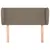 Produktbild 3 för Sänggavel med kanter taupe 83x23x78/88 cm tyg