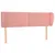 Produktbild 2 för Sänggavel med kanter rosa 147x23x78/88 cm sammet