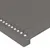 Produktbild 5 för Sänggavel med kanter grå 83x23x78/88 cm konstläder