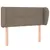 Produktbild 2 för Sänggavel med kanter taupe 93x23x78/88 cm tyg