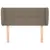 Produktbild 3 för Sänggavel med kanter taupe 103x23x78/88 cm tyg