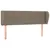 Produktbild 2 för Sänggavel med kanter taupe 147x23x78/88 cm tyg