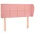 Produktbild 2 för Sänggavel med kanter rosa 83x23x78/88 cm sammet