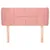 Produktbild 3 för Sänggavel med kanter rosa 83x23x78/88 cm sammet