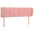Produktbild 2 för Sänggavel med kanter rosa 147x23x78/88 cm sammet