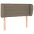Produktbild 2 för Sänggavel med kanter taupe 83x23x78/88 cm tyg