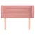 Produktbild 3 för Sänggavel med kanter rosa 93x23x78/88 cm sammet