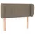 Produktbild 2 för Sänggavel med kanter taupe 103x23x78/88 cm tyg