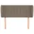 Produktbild 3 för Sänggavel med kanter taupe 103x23x78/88 cm tyg