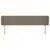 Produktbild 3 för Sänggavel med kanter taupe 183x23x78/88 cm tyg