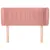 Produktbild 3 för Sänggavel med kanter rosa 93x23x78/88 cm sammet