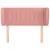 Produktbild 3 för Sänggavel med kanter rosa 83x23x78/88 cm sammet