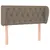 Produktbild 2 för Sänggavel med kanter taupe 103x23x78/88 cm tyg