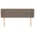 Produktbild 3 för Sänggavel med kanter taupe 163x23x78/88 cm tyg
