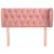 Produktbild 3 för Sänggavel med kanter rosa 83x23x78/88 cm sammet