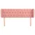Produktbild 3 för Sänggavel med kanter rosa 163x23x78/88 cm sammet