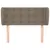 Produktbild 3 för Sänggavel med kanter taupe 83x23x78/88 cm tyg