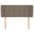 Produktbild 3 för Sänggavel med kanter taupe 93x23x78/88 cm tyg