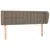 Produktbild 2 för Sänggavel med kanter taupe 147x23x78/88 cm tyg