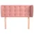 Produktbild 3 för Sänggavel med kanter rosa 83x23x78/88 cm sammet