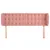 Produktbild 3 för Sänggavel med kanter rosa 147x23x78/88 cm sammet