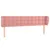 Produktbild 2 för Sänggavel med kanter rosa 203x23x78/88 cm sammet