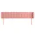 Produktbild 3 för Sänggavel med kanter rosa 203x23x78/88 cm sammet