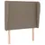 Produktbild 2 för Sänggavel med kanter taupe 83x23x118/128 cm tyg