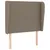 Produktbild 2 för Sänggavel med kanter taupe 93x23x118/128 cm tyg